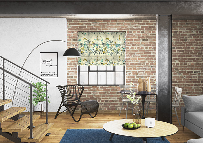 Wild Meadow, Pistachio - Roman Blind - Image 5